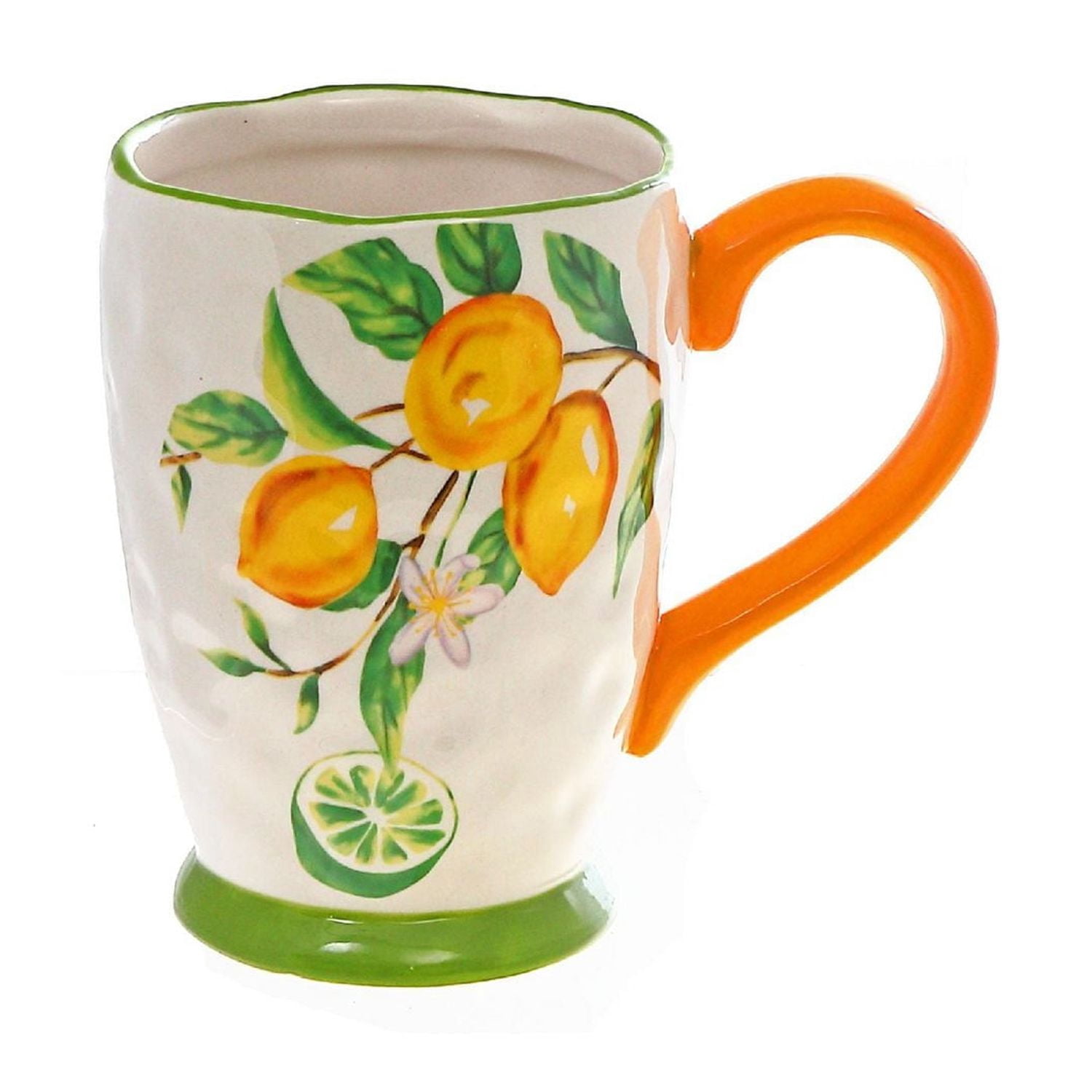 IH Casa Decor Ceramic Lemon Mug - Ensemble De 4