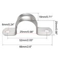 thumbnail image 2 of Unique Bargains 25mm Rigid Pipe Strap, 304 Stainless Steel, 2 Holes Clamps, 5 Pcs, 2 of 3
