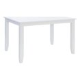thumbnail image 1 of Pemberly Row Table de Salle à Manger Rectangulaire Décontractée en Bois Hauteur pour 6 en Blanc, 1 of 7