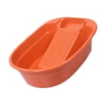 thumbnail image 3 of jifeng Hand Wash Basin Laundry Wash Tub with Washboard Non Slip Washing Clothes Laundry orange, 3 of 9