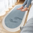 thumbnail image 1 of TopLLC Bathroom Rugs, Soft Bedroom Mats Shaggys Rugs For Bedroom Oval Rugs Room Carpet Living Room Runner Rugs Soft Comfortable Water Absorption Non Slip Thick Washable Rug Longhair Carpet, 1 of 8