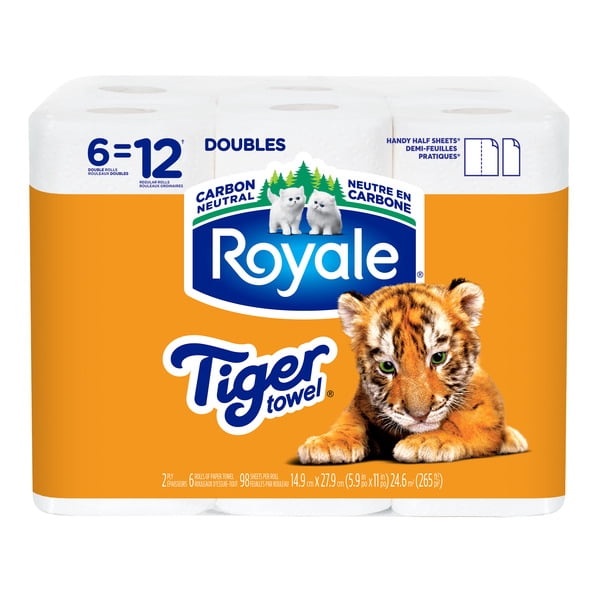 IRVING Royale Tiger Towel 6=12 rolls