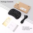 thumbnail image 4 of Mini Clavier Bluetooth avec Pavé Tactile et Clavier QWERTY, Clavier Sans Fil Portable Rétroéclairé Noir, 4 of 5
