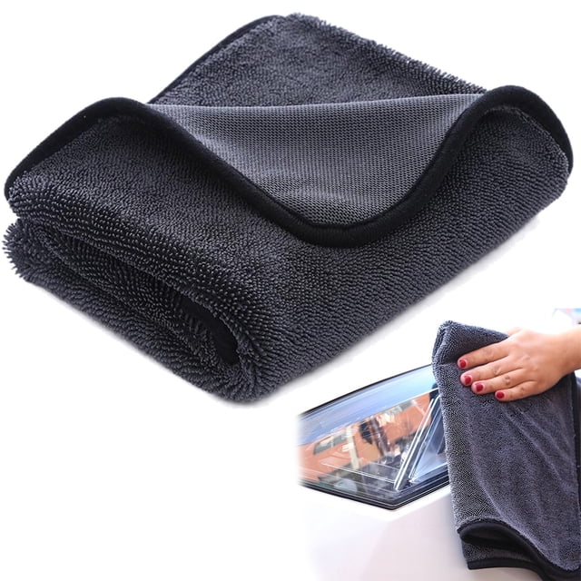 RKSTN Towels Thickened Microfiber Does Not Lose Hair Absorbent Car Wash Towel Strong Decontamination Multi-functional Car Towel 40x60cm Soft & Absorbent Bath Towels