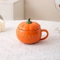 thumbnail image 1 of Chmadoxn Kitchen Storage & Organization, Thanksgiving Day Cute Ceramic Pumpkin Tableware Household Pumpkin Bowl With Lid Microwaveable Halloween Pumpkin Bowl Ceramic Pumpkin Bowl, 1 of 6