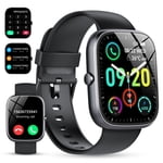 Rénovés T60 Smart Watch pour Android et iPhone IP68 Smartwatch étanche, noir - Léger