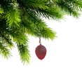 thumbnail image 2 of Décoration En Forme De Pomme De Pin En Velours - Lot De 12, 2 of 4