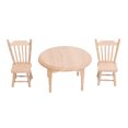 thumbnail image 1 of <p>Dollhouse Round Table, Dollhouse Kitchen Furniture Exercise Imagination Exquisite Workmanship 3pcs  For Living Room For Bedroom For Study</p>, 1 of 7