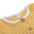 thumbnail image 3 of Baby Knitted Romper Short Sleeve O-neck Button Up Jumpsuit, 3 of 5