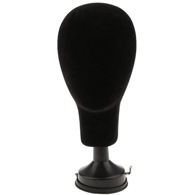 LNGOOR Tête de Mannequin Apparence Réaliste Tête de Perruque Matériau EPS Support de Tête de Perruque Stable et Sécuritaire Présentoir de Tête en Styromousse