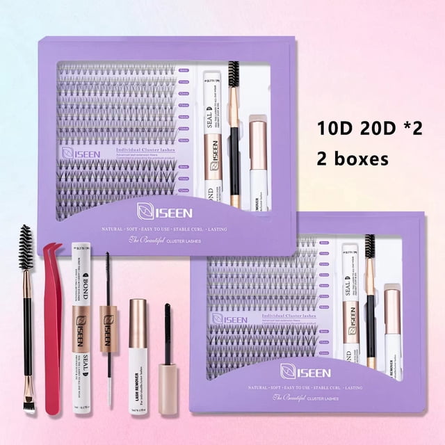 DIY Lash Extension Kit: Mixed Style Lash Clusters with Bond & Seal...