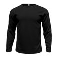 thumbnail image 4 of RXIRUCGD T-Shirt Blouse à Manches Longues et Col Rond pour Hommes, Couleur Unie, Noir, Taille : 2TG, 4 of 8