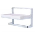 thumbnail image 1 of Danya B HA80581 Bathroom Accessories & Decor Wall Mounted Chrome Towel Rack & Shelf, 1 of 1