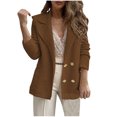 thumbnail image 1 of Timegard Womens Cardigans Lapel Neck Long Sleeve Open Front Button Soft Outwear Fall Casual Slim Top, 1 of 6