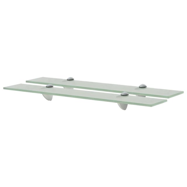 vidaXL Floating Shelves 2 pcs Glass 60x10 cm 8 mm