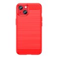thumbnail image 1 of PANDACO Red Brushed Metal Case & Screen Protector for iPhone 14 Plus, 1 of 4