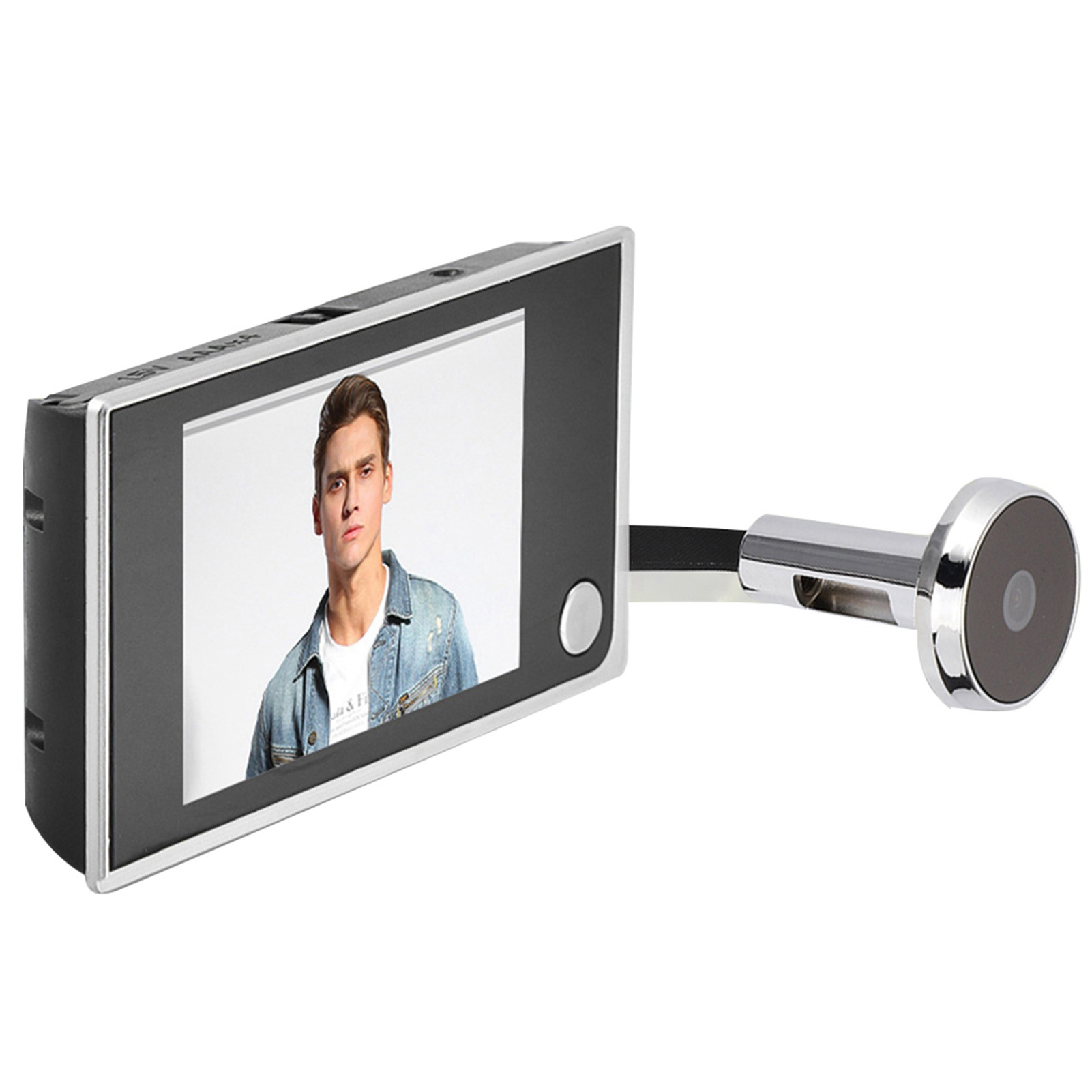 Peephole Viewer, Clochette de Porte Écran LCD à 120° de Large, Visionneuse Électronique Peephole, pour Extérieur Intérieur