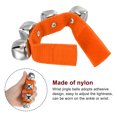 thumbnail image 3 of Unique Bargains 4 Pcs Clochettes de Poignet, Clochettes à Grelots Clochettes de Cheville Instruments de Percussion Rythme Musical pour Fête Noël, Orange, 3 of 5