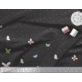 thumbnail image 2 of Soimoi Poly Georgette Fabric Leaves,Bell Flower & Butterflies Panel Print Fabric by the Yard 42 Inch Wide, 2 of 3