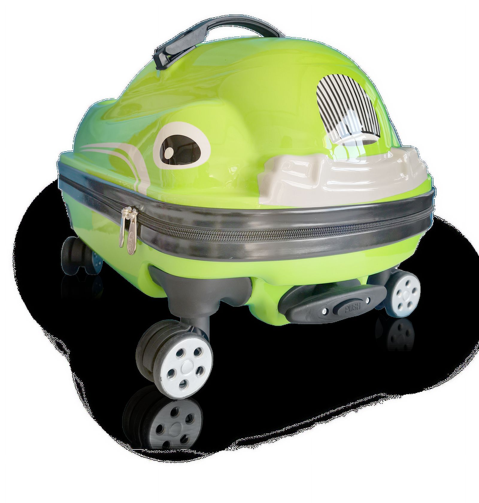 TUCCI Italy DASHMOBILE 20" Kids Travel Suitcase - Lime Green