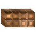thumbnail image 1 of Fasade Decorative Vinyl Ceiling Panel 2ft x 4ft 5 Pack Oil Rubbed Bronze, 1 of 5