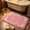 pink, variant on Plush Bow Knot Bath Mat Soft Absorbent Non-Slip Bathroom Rug Home Decor
