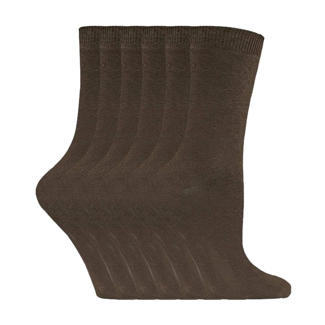 Sock Snob - 6 Paires de Chaussettes Cheville pour Femmes, Couleur Unie, Riche en Coton