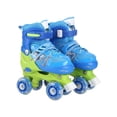 thumbnail image 2 of maskred Patins à Roulettes Roses 2 Pcs pour Enfants Filles 8-12 Ans Flash Complet Roue en Caoutchouc PU Bleu Sans Paillettes, 2 of 6