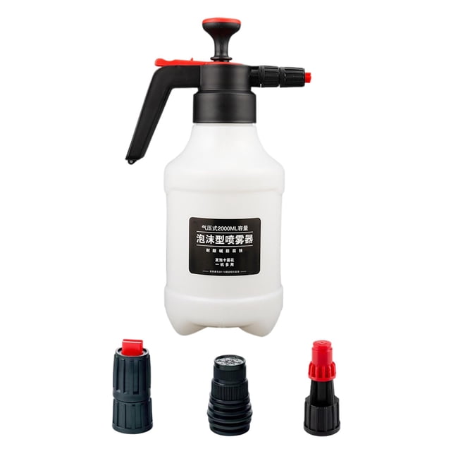Car Hand Pump Pressure Foam Sprayer 2.0L Portable for Automotive Detailing
