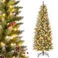 thumbnail image 1 of Costway 6 FT Pre-Lit Artificial Christmas Tree with 618 Snowy Branch Tips 280 LED Lights, 1 of 10