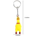 thumbnail image 2 of 4pcs Squeeze Screaming Chicken Keychain Funny Chicken Pendant For Keys Bags Phones, 2 of 2
