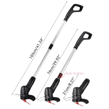 Outil de Jardin Tondeuse à Gazon Sans Fil Tondeuse à Gazon Sans Fil Rechargeable Tondeuse à Gazon à Corde pour le Désherbage de Pelouse de Jardin