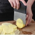 thumbnail image 3 of Boovnll Kitchen Gadgets, Stainless Steel Potato Knife Tool Potato Knife Cutting Pattern Knife Potato Tool, Home and Kitchen, Kitchen, Kitchen Tools, 3 of 4