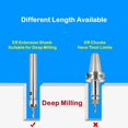 thumbnail image 3 of Rooha Enhanced Performance C81012162025mm Er8111620A Straight Shank Extension Rod C8-ER8A, 3 of 7