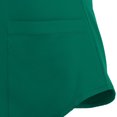 thumbnail image 3 of Heliisoer Women Short Tops Working Sleeve V-neck Uniform Solid Color Pocket Blouse, 3 of 4