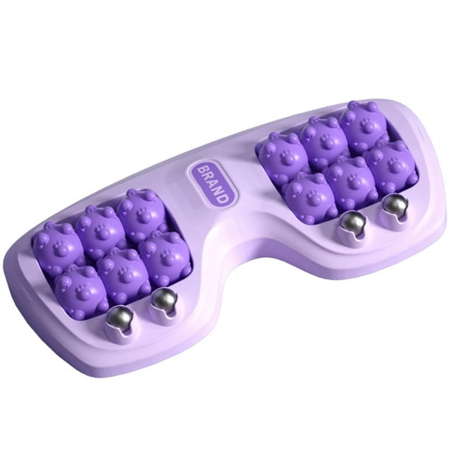 Foot Massage Roller Feet Reflexology Acupuncture Therapy Relaxation (Purple)