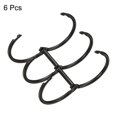 thumbnail image 3 of Unique Bargains 1.18' Dia. 3 Circle Detachable Metal Binder Rings Loose Leaf Rings, Black 6 Pack, 3 of 6