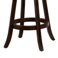 thumbnail image 2 of Tabouret de Bar Pivotant 29 Pouces avec Siège Rembourré, Noir et Brun, Ensemble de 2, 2 of 2