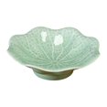 thumbnail image 1 of DOLITY Ceramic Fruit Bowl Decorative with Base Fruit Tray for Sweets Nuts Side Dish Light Green, 1 of 9