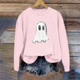 thumbnail image 5 of Chandails Molletonnés Oversize pour Femmes Coupe Ample, Liquidation pour Femmes Chandails Molletonnés à Col Rond Tunique à Enfiler, Mode pour Femmes Automne Hiver Halloween Lunettes Fille Imprimé Décontracté Sport Survêtements à Col Rond Manches Longues, 5 of 5