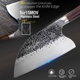 thumbnail image 2 of Chef Butcher Knife Handmade Forged Kitchen Knives Chinese Chop Cleaver High Carbon Steel Knife Cooking Tool With Wood Handle, 2 of 8