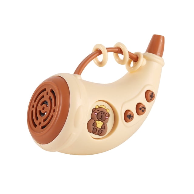 Fesfesfes Creatives Kids Fun Microphone Horn Multifunctional Recordable Microphone Educational Toy Small Pendant for Children Interactive Voice Play Develops Expression Skills