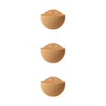 thumbnail image 4 of Youkk Easy To Install Double-layer Plastic Flowerpot For Walls Drainage Flower Pot khaki 3Set, 4 of 6