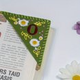 thumbnail image 1 of MesaSe Hand Embroidered Corner Bookmark  Hand Stitched Felt Corner Letter Bookmark  Felt Triangle Bookmark  Cute Flower Letter Embroidery Bookmarks For Book Lovers (summer) ZZZ, 1 of 7