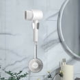 thumbnail image 4 of Amzcrzy Dorm Room Essentials Storage Rack Hair Dryer Bracket Toilet Lazy Hair Dryer Support No Hand Holding Dryer Hands Hair Dryer Storage Rack Wall Hanging No Punching, 4 of 5