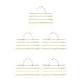 thumbnail image 2 of Decodeary 21CM-61CM DIY Magnetic Wooden Photo Hanger Poster Scroll Print Picture Frame Beige 61cm 5Set, 2 of 6