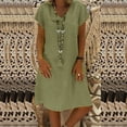 thumbnail image 1 of TIMIFIS Robe T-Shirt Décontractée d'Été pour Femme à Manches Courtes Boho Robe de Plage, 1 of 6