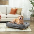 thumbnail image 2 of PawHut Elevated Washable Dog Sofa for Large Dogs, Dark Grey, 2 of 10