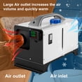 thumbnail image 4 of VEVOR Diesel Air Heater All in One 12V 8KW,Mini Diesel Parking with Black LCD Switch & Silencer & Remote Control,Fast Heating for Car Bus Truck Boat Trailer Motorhomes Engineering Vehicles(White), 4 of 9