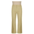 thumbnail image 4 of Xuniizn Mens Dress Pants, Solid Color Zipper Button Stretch Flared Pants with Pockets, Business Fashion Comfortable Formal Suit Trousers, 4 of 7